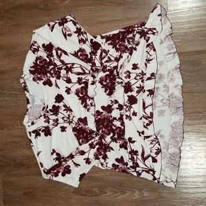 (XL) Marallis Collection Floral Ruffle Casual Lightweight Comfortable Soft